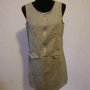 Beth & Me Med Khaki Pinafore Dress